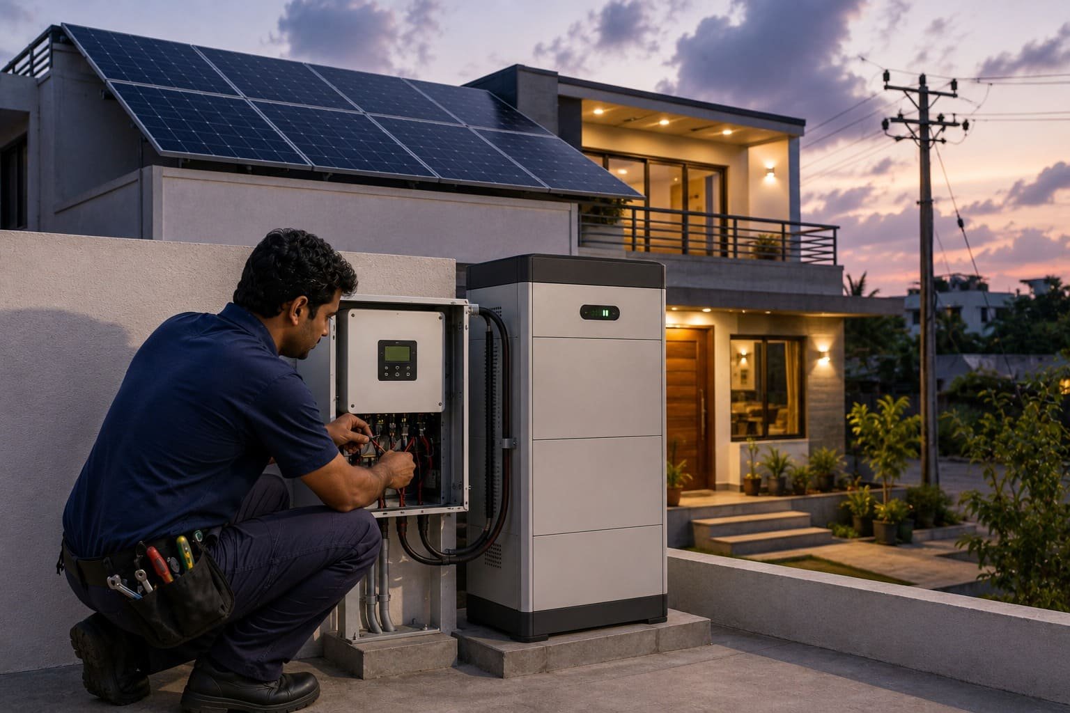 Buy Hybrid Solar System at Best Price with Subsidy in Madurai